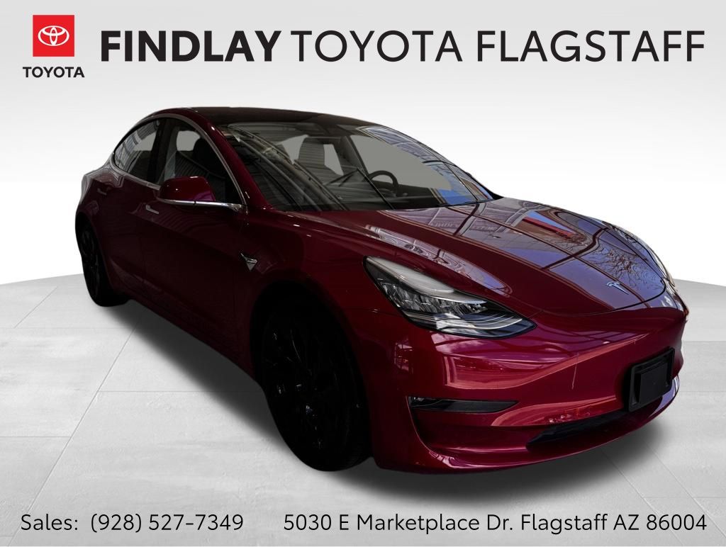 Red Multi-Coat 2018 Tesla Model 3 Long Range AWD Sedan All-Wheel Drive 1-Speed Automatic