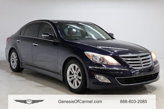 Twilight Blue Pearl 2013 Hyundai Genesis Sedan Rear-Wheel Drive 8-Speed Automatic