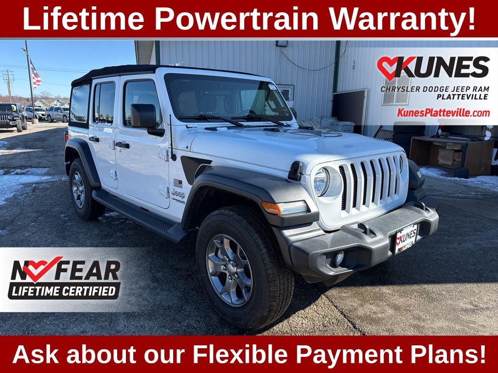 Bright White Clearcoat 2020 Jeep Wrangler SUV / Crossover Four-Wheel Drive 8-Speed Automatic