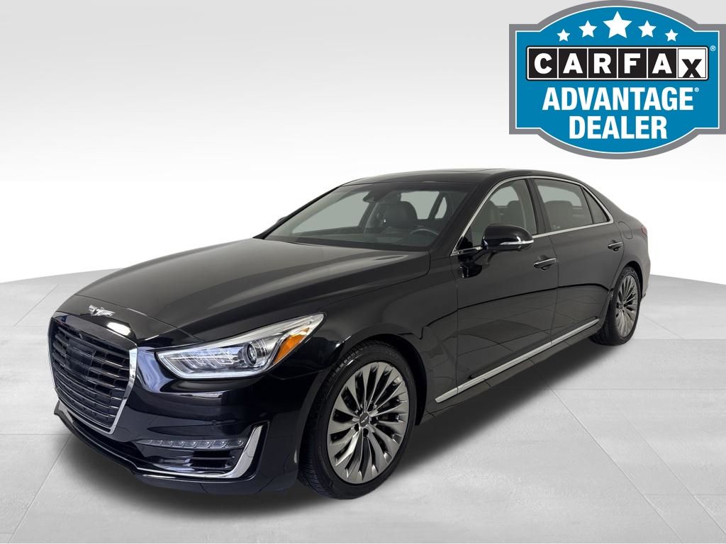 Black 2018 Genesis G90 Sedan Rear-Wheel Drive 8-Speed Automatic