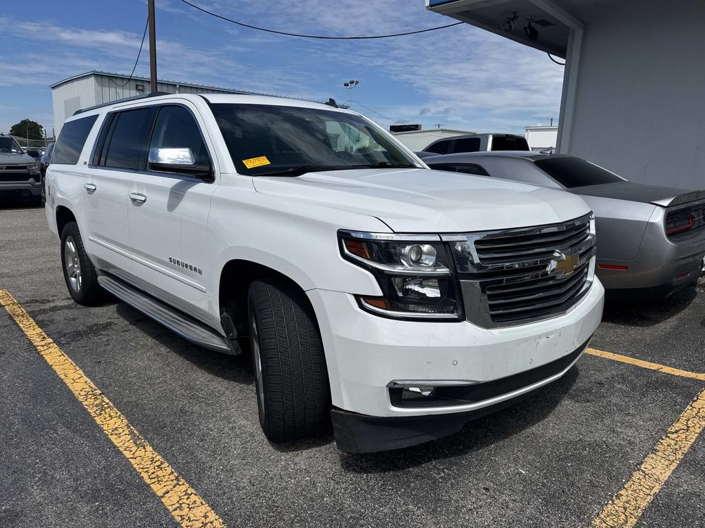 White 2015 Chevrolet Suburban SUV / Crossover Four-Wheel Drive 6-Speed Automatic Overdrive