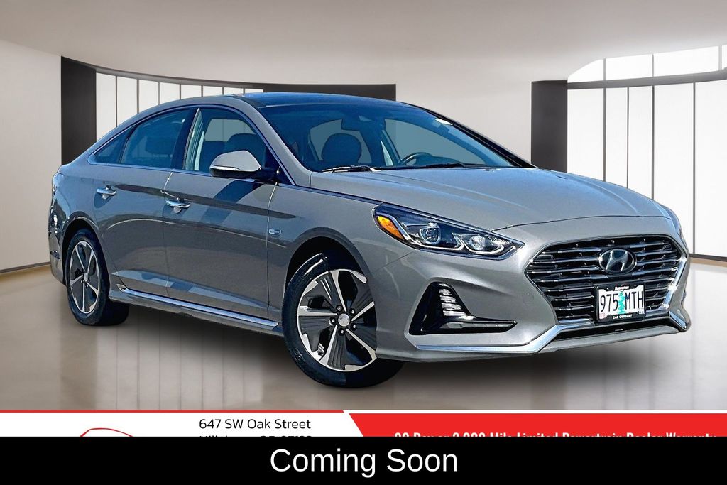 Metropolis Gray 2019 Hyundai Sonata Hybrid Sedan Front-Wheel Drive 6-Speed Automatic