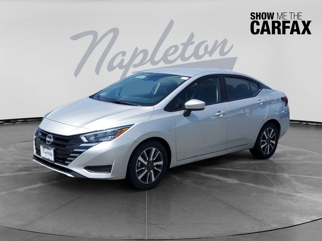 Brilliant Silver Metallic 2025 Nissan Versa Sedan Front-Wheel Drive Continuously Variable Transmission