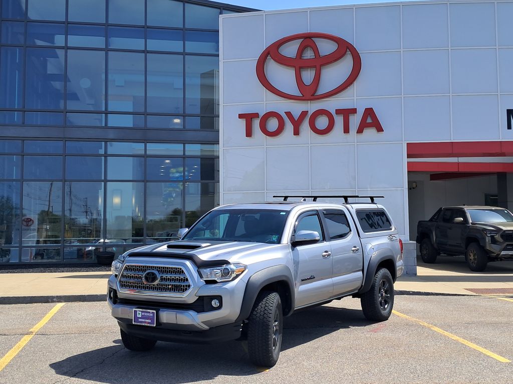 Silver Sky Metallic 2016 Toyota Tacoma Double Cab V6 TRD Sport 4WD Pickup Truck Four-Wheel Drive 6-Speed Manual