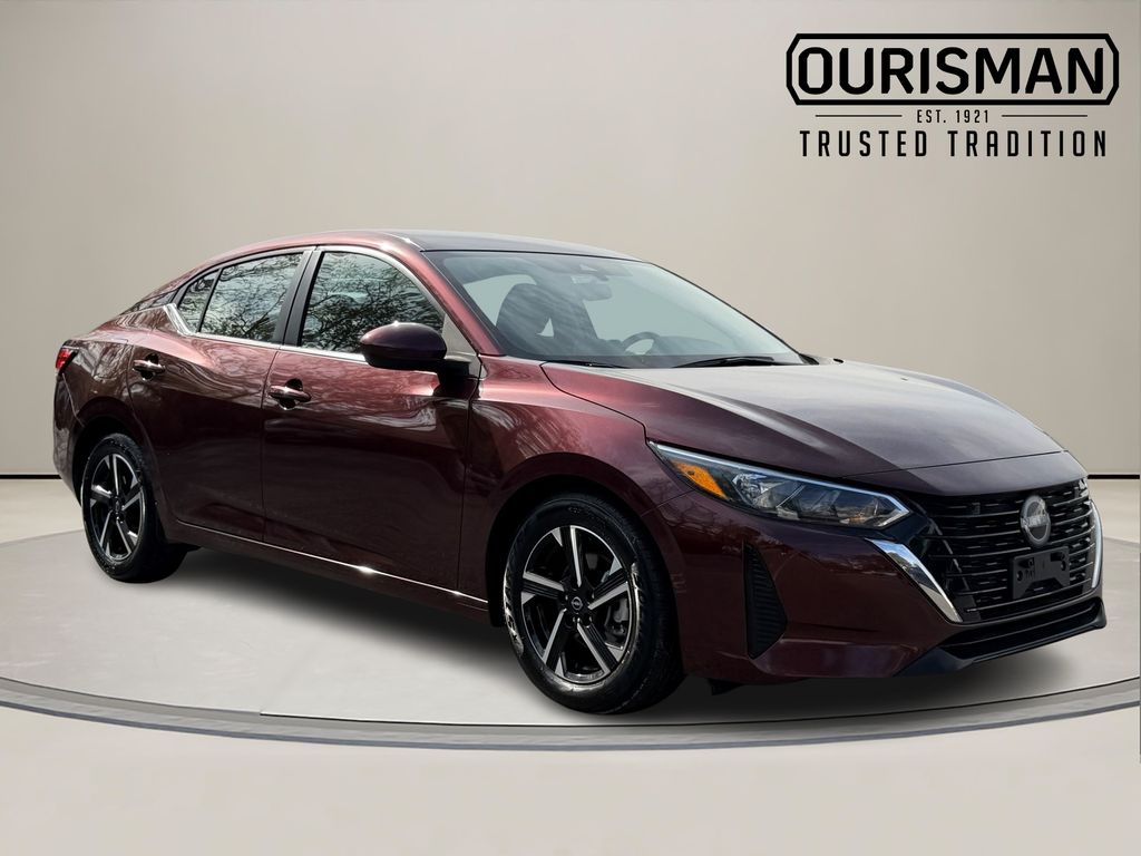 Rosewood 2024 Nissan Sentra SV FWD Sedan Front-Wheel Drive Continuously Variable Transmission