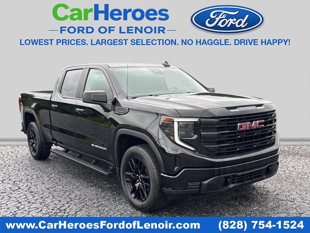 Onyx Black 2024 GMC Sierra 1500 Pro Crew Cab 4WD Pickup Truck Four-Wheel Drive 8-Speed Automatic