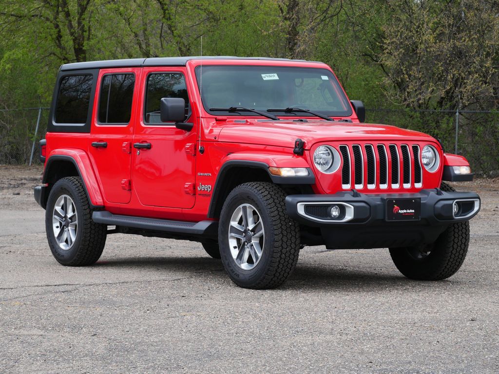 Firecracker Red Clearcoat 2019 Jeep Wrangler Unlimited Sahara 4WD SUV / Crossover Four-Wheel Drive 8-Speed Automatic