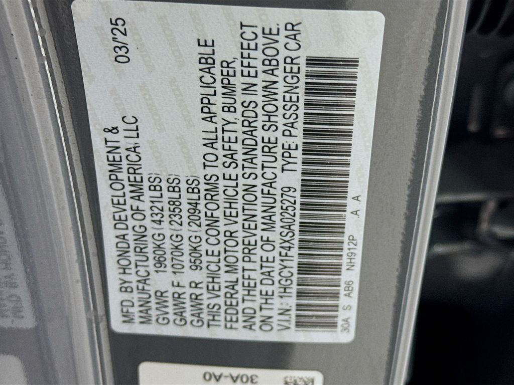 Used Car 2025 Honda Accord  Se For Sale Under $30,000 In Austin, Texas