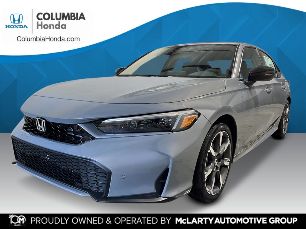 Urban Gray Pearl 2026 Honda Civic Hybrid Sedan Front-Wheel Drive Continuously Variable Transmission