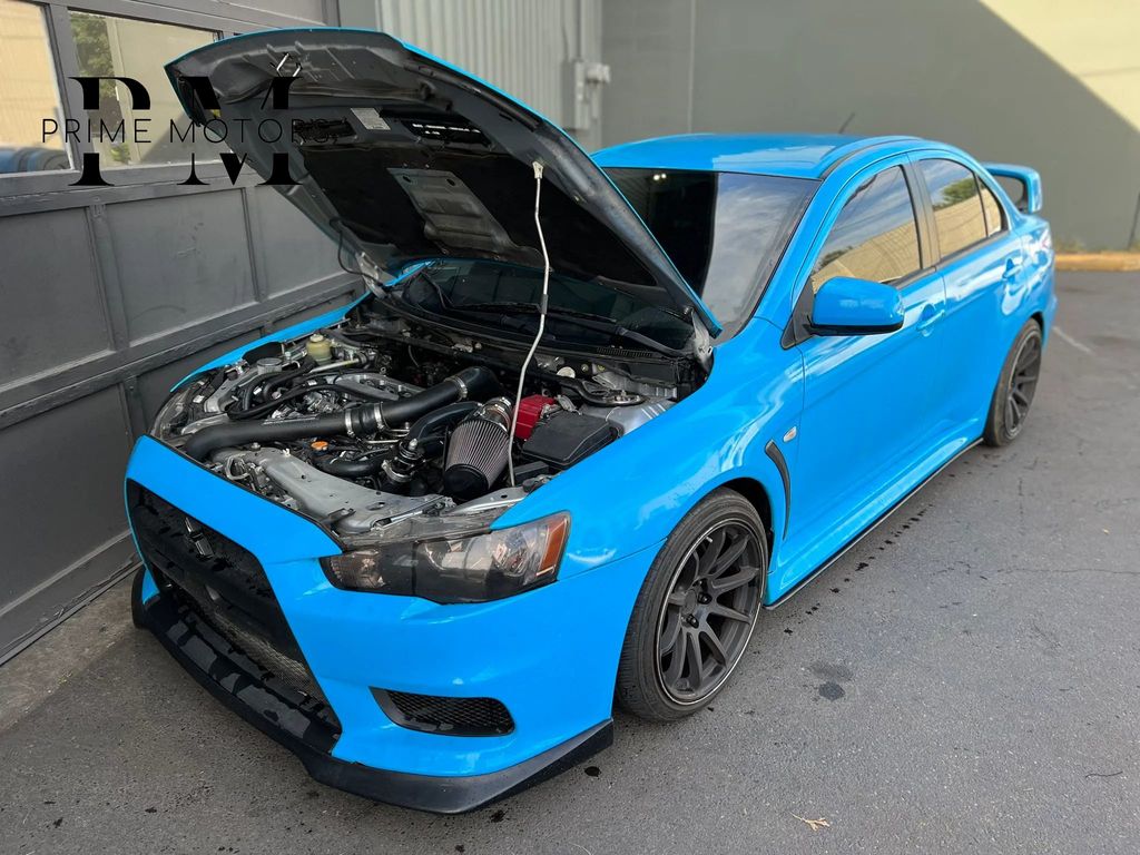 Blue / Black 2013 Mitsubishi Lancer Evolution GSR Sedan All-Wheel Drive 5-Speed Manual