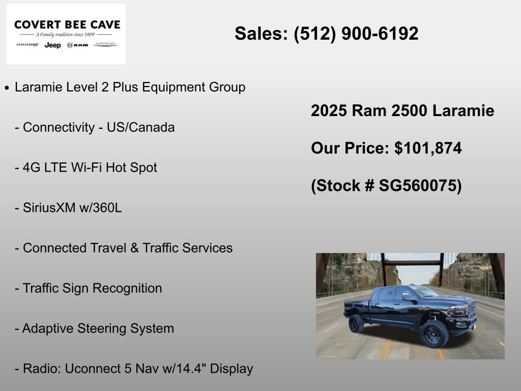 New Car 2025 Ram 2500  Laramie For Sale Under $110,000 In Austin, Texas