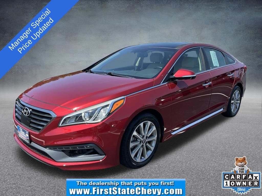 Venetian Red Metallic 2016 Hyundai Sonata Sedan Front-Wheel Drive 6-Speed Automatic