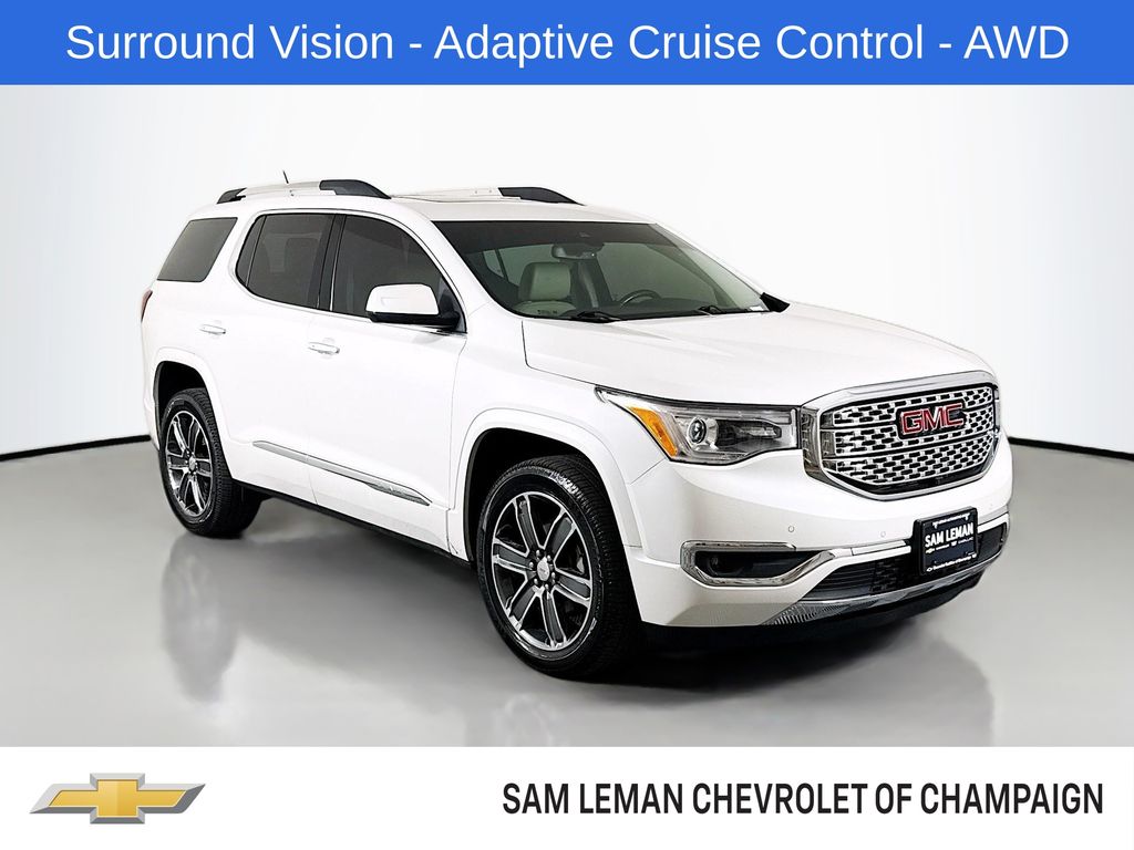 White Frost Tricoat 2019 GMC Acadia SUV / Crossover Four-Wheel Drive 6-Speed Automatic