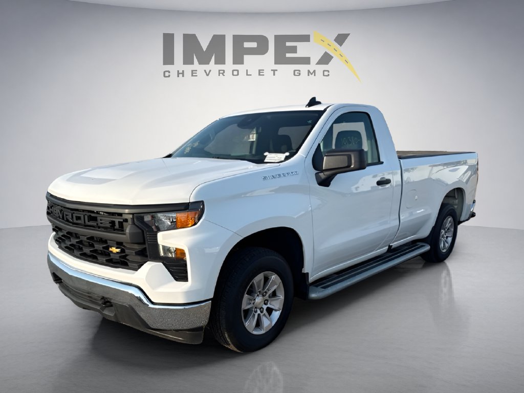 Summit White 2025 Chevrolet Silverado 1500 Pickup Truck 4X2 Automatic