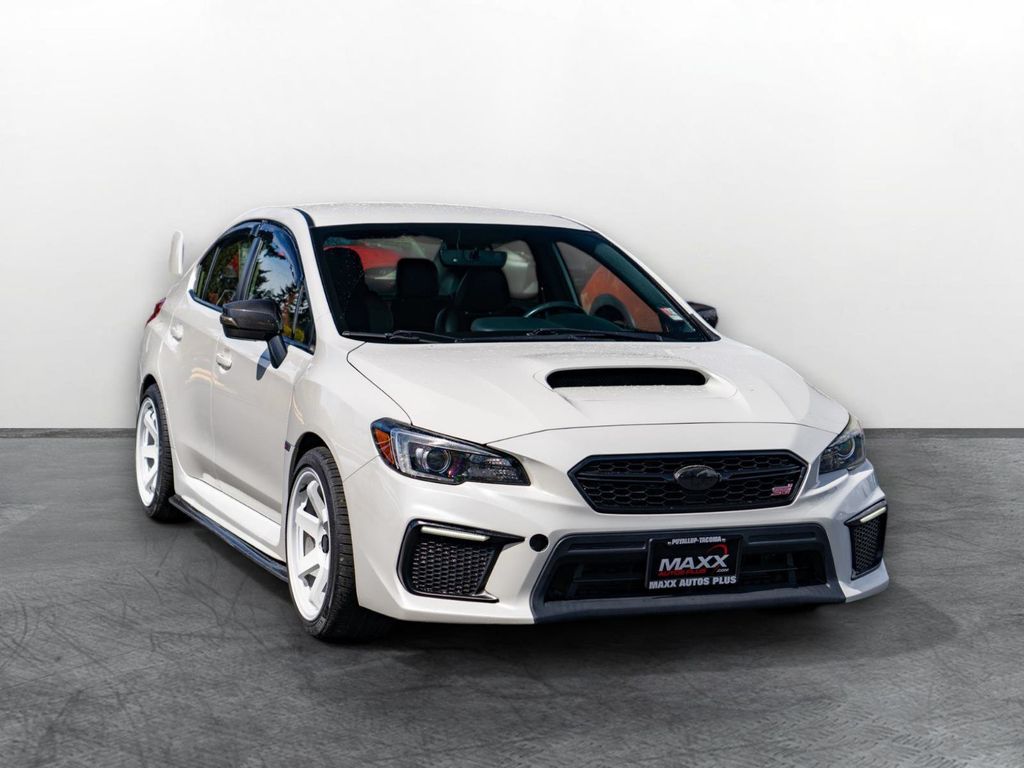 Crystal White Pearl 2018 Subaru WRX STI Sedan All-Wheel Drive Manual