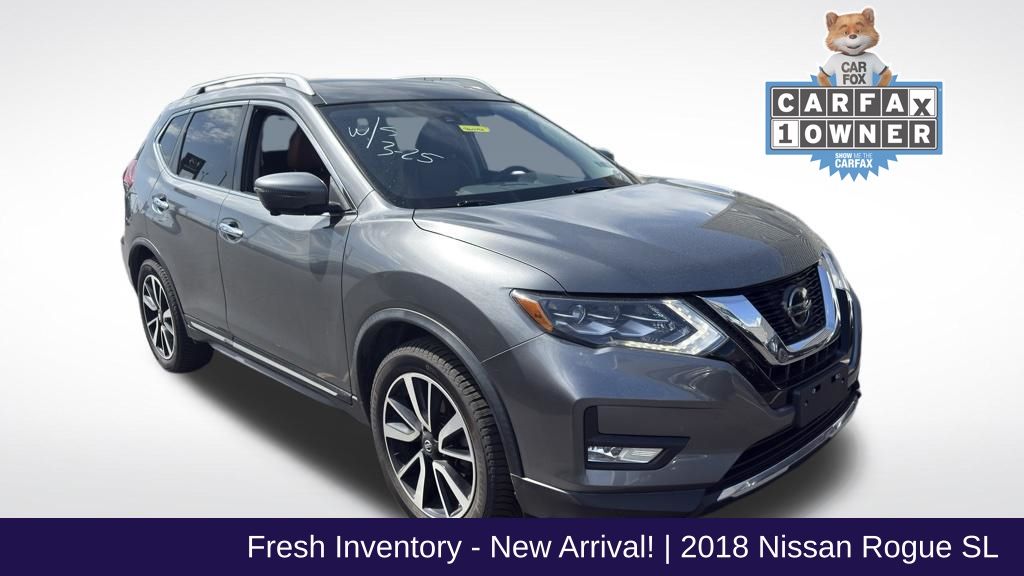 Gray (Gun Metallic) 2018 Nissan Rogue SL AWD SUV / Crossover All-Wheel Drive Continuously Variable Transmission