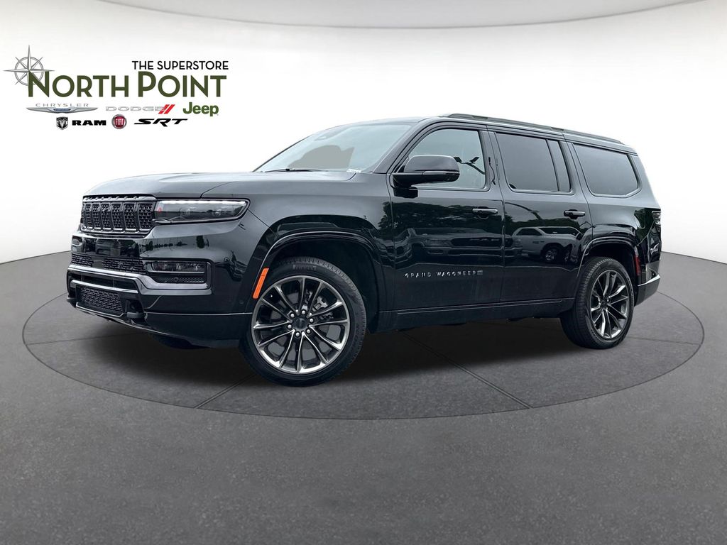 Diamond Black Crystal Pearlcoat 2025 Jeep Grand Wagoneer SUV / Crossover Four-Wheel Drive 8-Speed Automatic