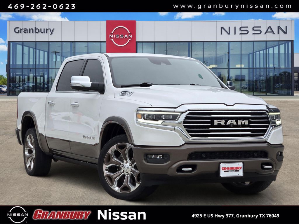 Ivory White Tri-Coat Pearlcoat 2020 RAM 1500 Pickup Truck Four-Wheel Drive 8-Speed Automatic