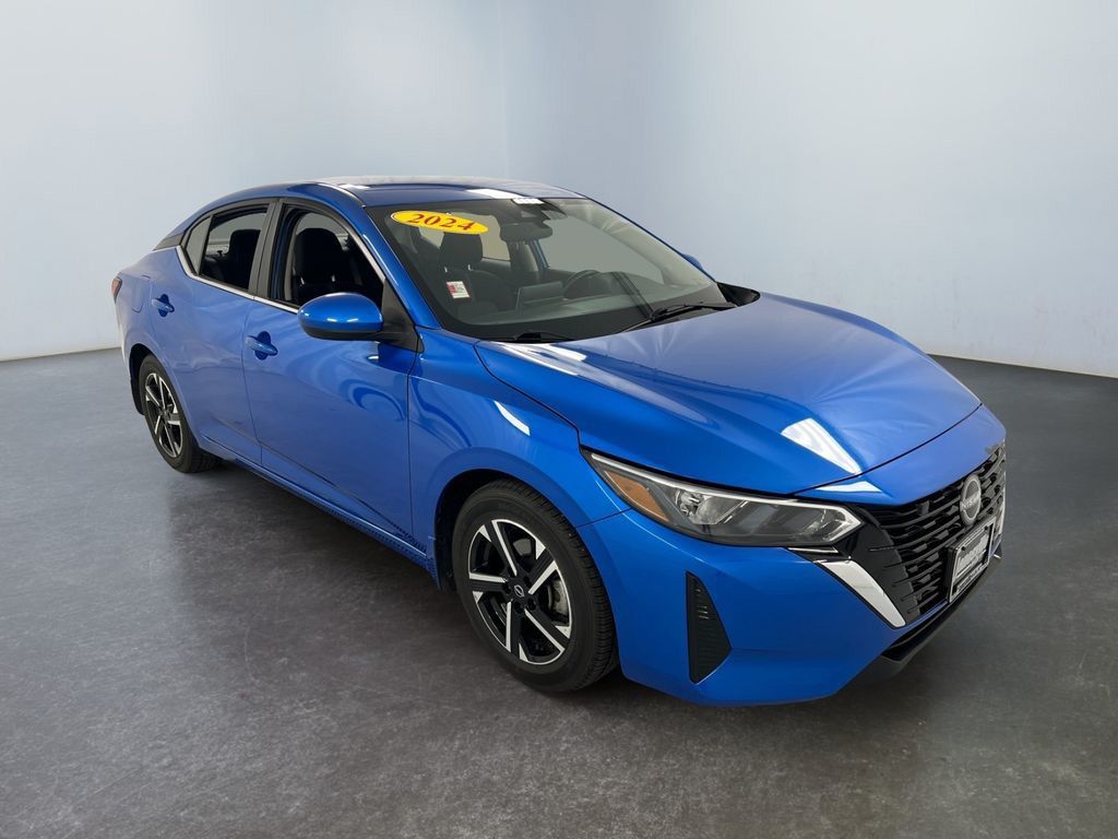 Electric Blue Metallic 2024 Nissan Sentra SV FWD Sedan Front-Wheel Drive Continuously Variable Transmission