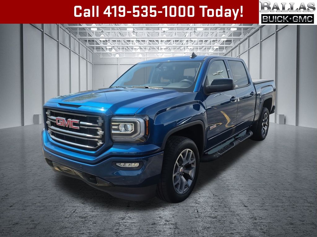 Stone Blue Metallic 2018 GMC Sierra 1500 Pickup Truck Four-Wheel Drive 8-Speed Automatic Overdrive