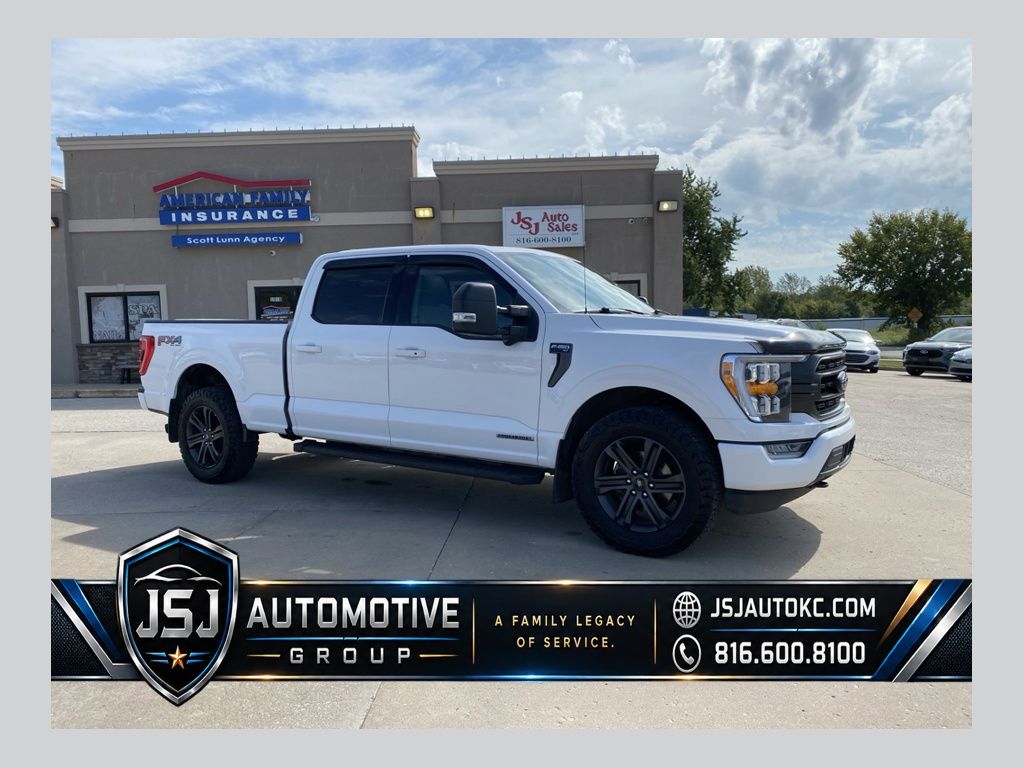 White 2021 Ford F-150 Pickup Truck Four-Wheel Drive Automatic