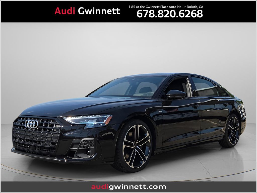 Black 2026 Audi A8 L quattro 55 TFSI Sedan All-Wheel Drive 8-Speed Automatic