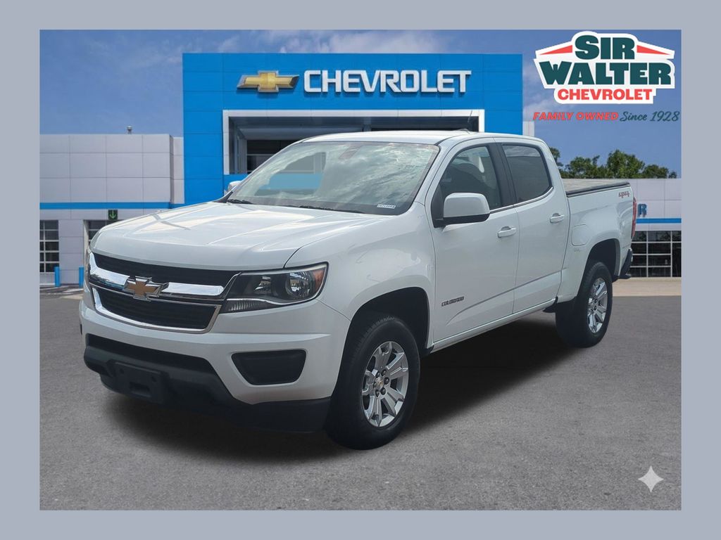 Summit White 2018 Chevrolet Colorado LT Crew Cab 4WD Pickup Truck Four-Wheel Drive 8-Speed Automatic