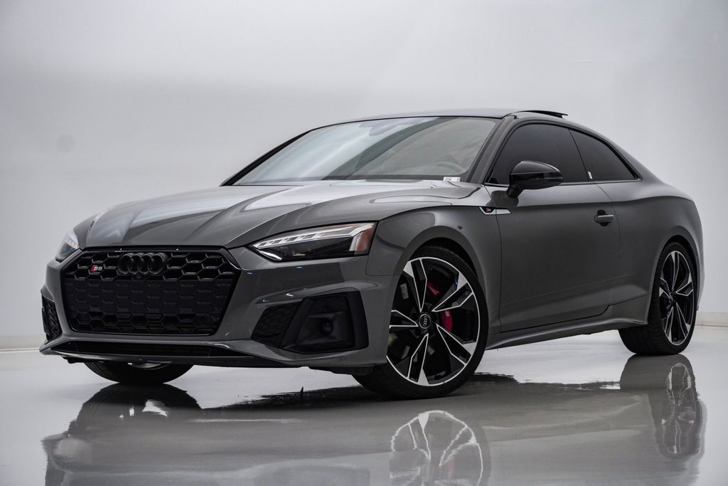 Quantum Gray Metallic/Black Roof 2020 Audi S5 3.0T quattro Premium Plus Coupe AWD Coupe All-Wheel Drive 8-Speed Automatic