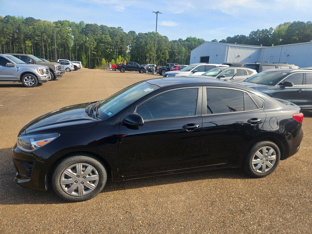 Aurora Black 2022 Kia Rio S FWD Sedan Front-Wheel Drive Continuously Variable Transmission