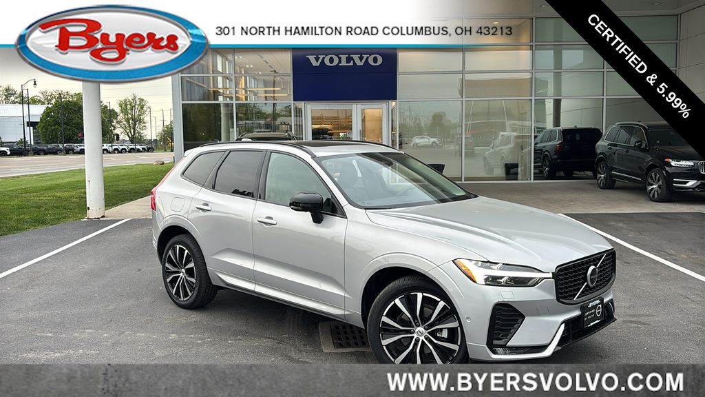 Silver Dawn Metallic 2025 Volvo XC60 B5 Plus Dark Theme AWD SUV / Crossover All-Wheel Drive Automatic
