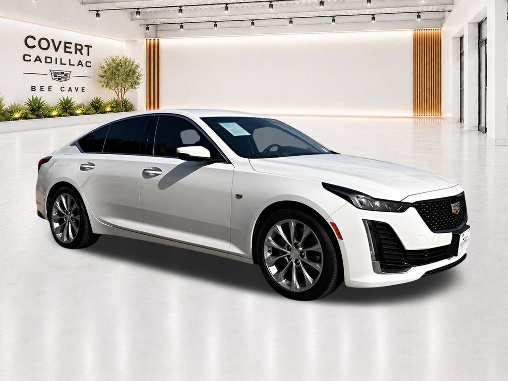 Summit White 2022 Cadillac CT5 Sedan Rear-Wheel Drive Automatic