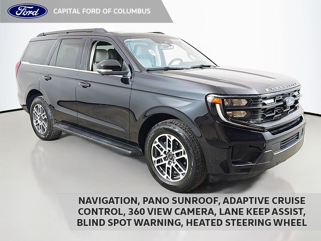 Agate Black Metallic 2025 Ford Expedition Active 4WD SUV / Crossover Four-Wheel Drive Automatic