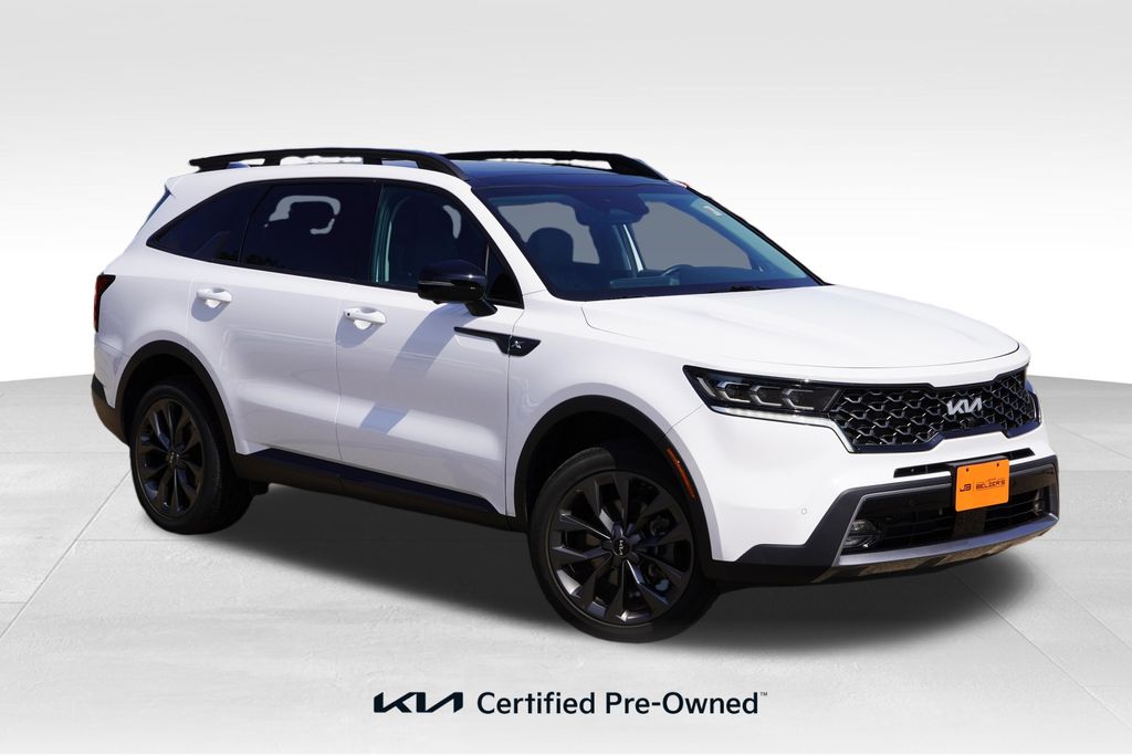 Glacial White Pearl 2023 Kia Sorento SUV / Crossover All-Wheel Drive 8-Speed Dual Clutch