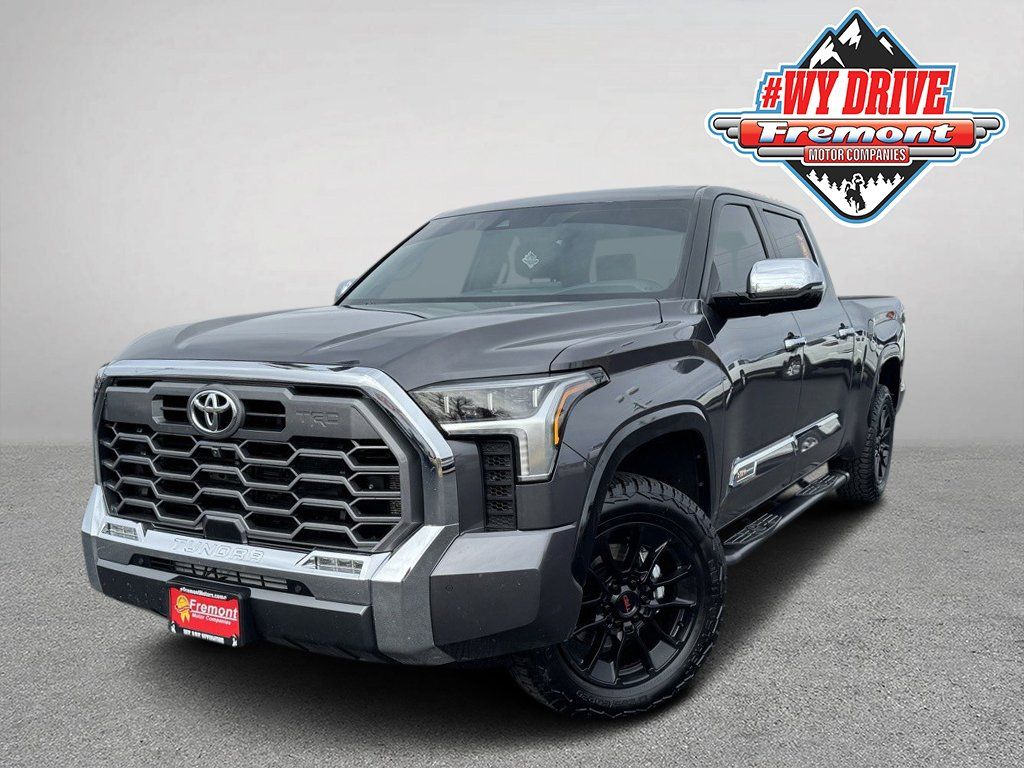 Magnetic Gray Metallic 2024 Toyota Tundra 1794 Edition CrewMax Cab LB 4WD Pickup Truck Four-Wheel Drive Automatic