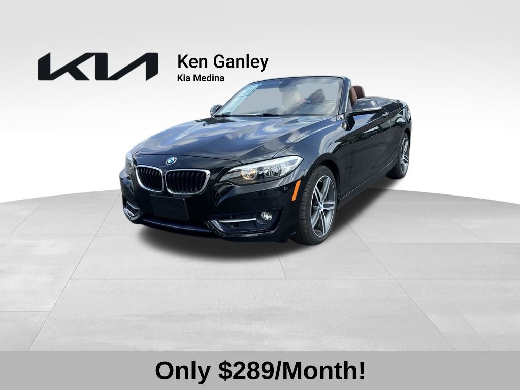 Black Sapphire Metallic 2017 BMW 2 Series Convertible All-Wheel Drive 8-Speed Automatic