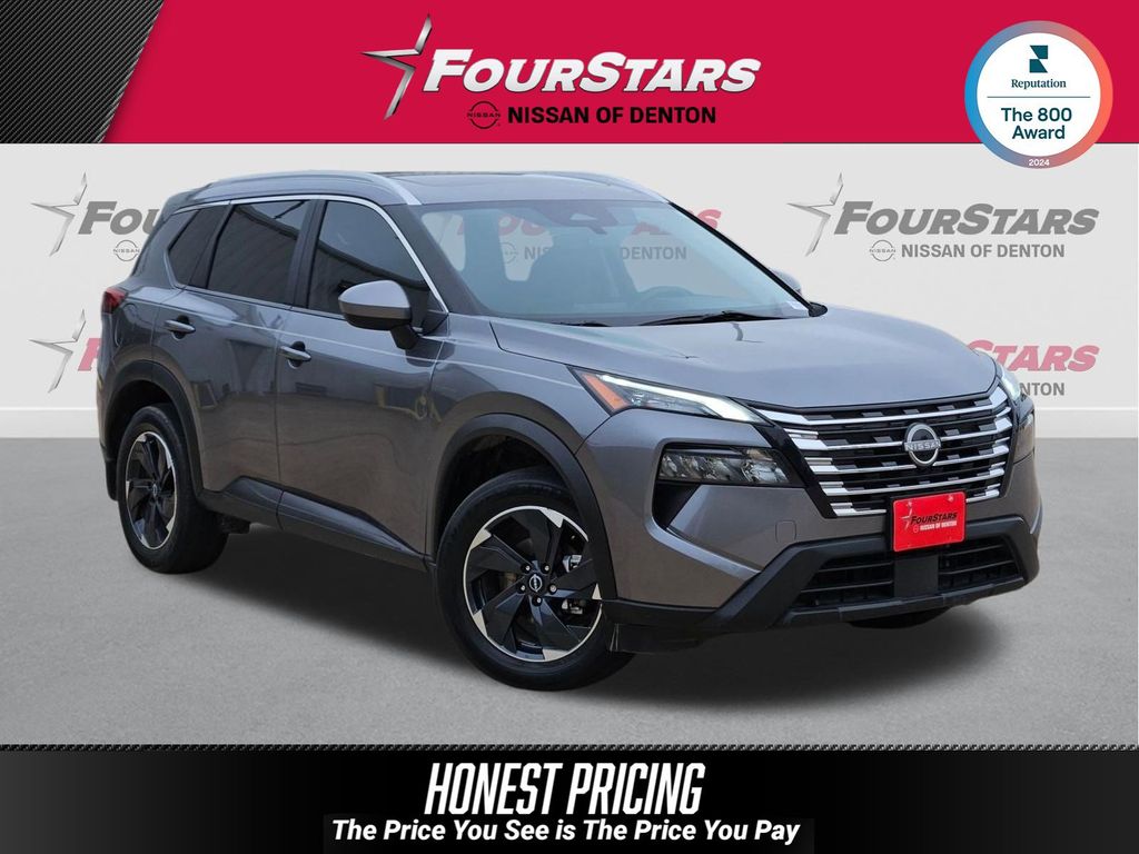 Gray (Gun Metallic) 2024 Nissan Rogue SV FWD SUV / Crossover Front-Wheel Drive Continuously Variable Transmission
