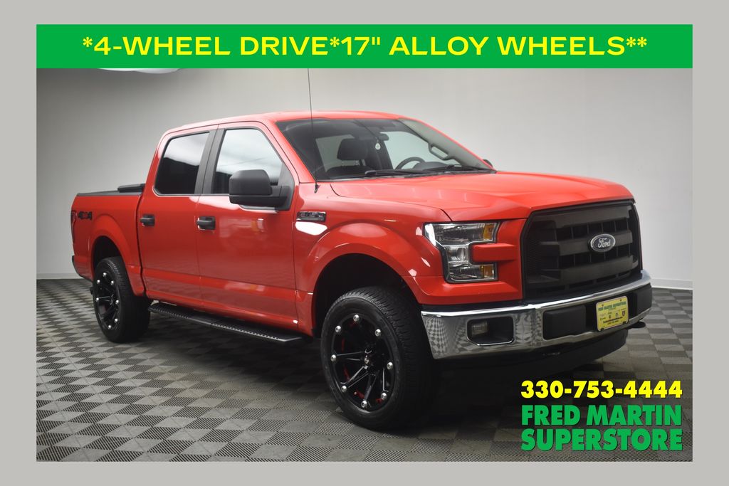 Race Red 2017 Ford F-150 Pickup Truck Four-Wheel Drive 6-Speed Automatic