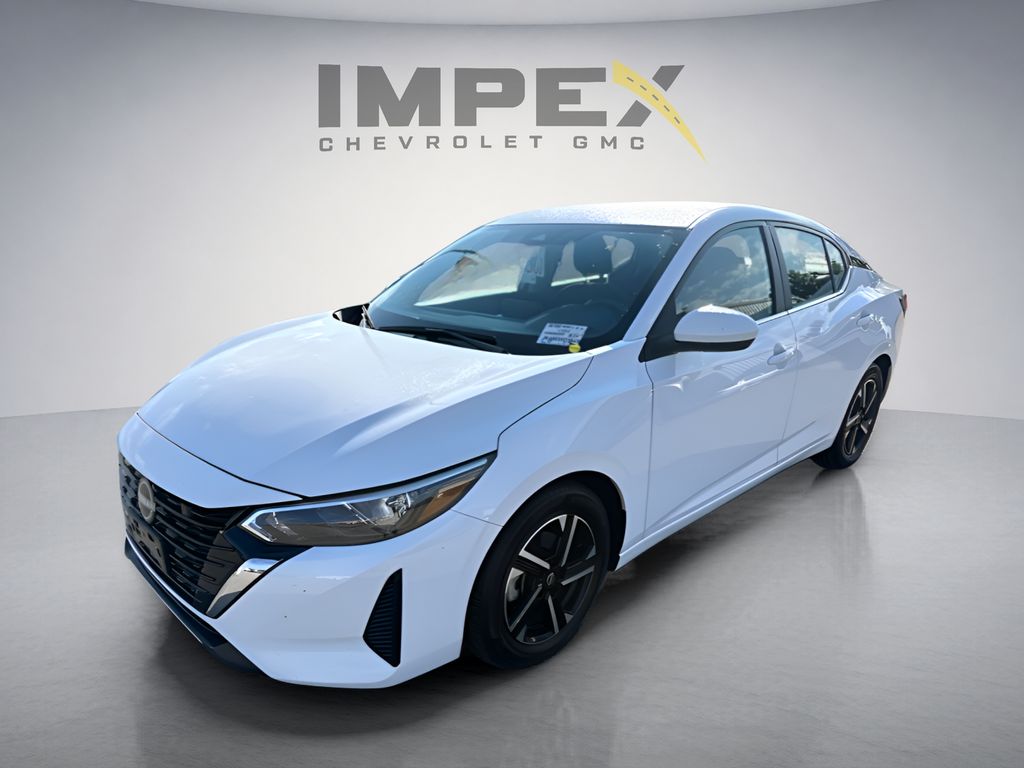 White (Fresh Powder) 2025 Nissan Sentra Sedan Front-Wheel Drive Continuously Variable Transmission