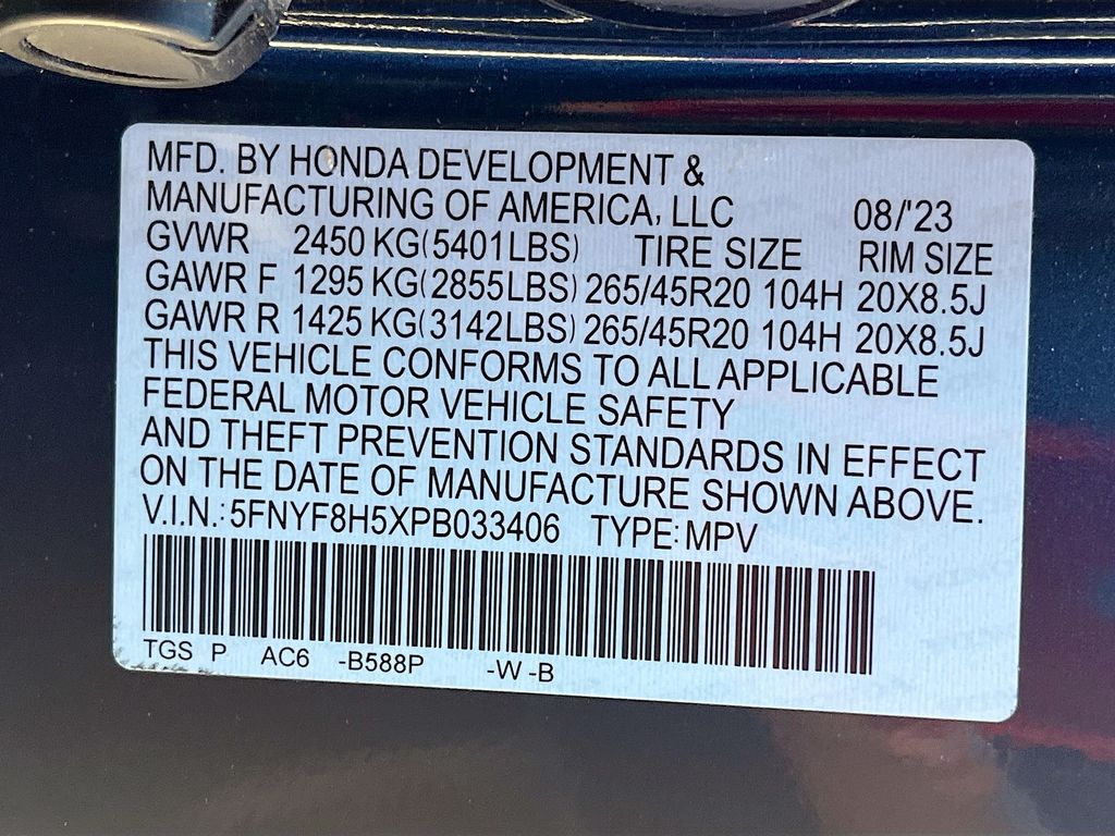 Used 2023 Blue Honda EX-L image 33