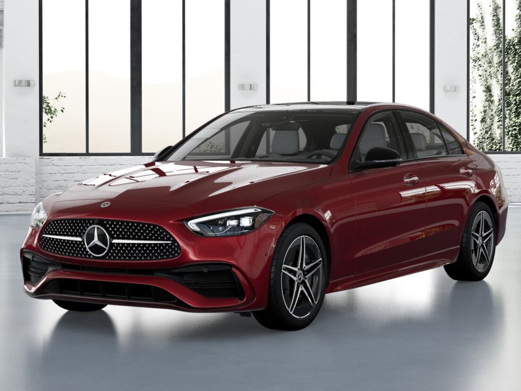 Red 2026 Mercedes-Benz C-Class Sedan All-Wheel Drive 9-Speed Automatic