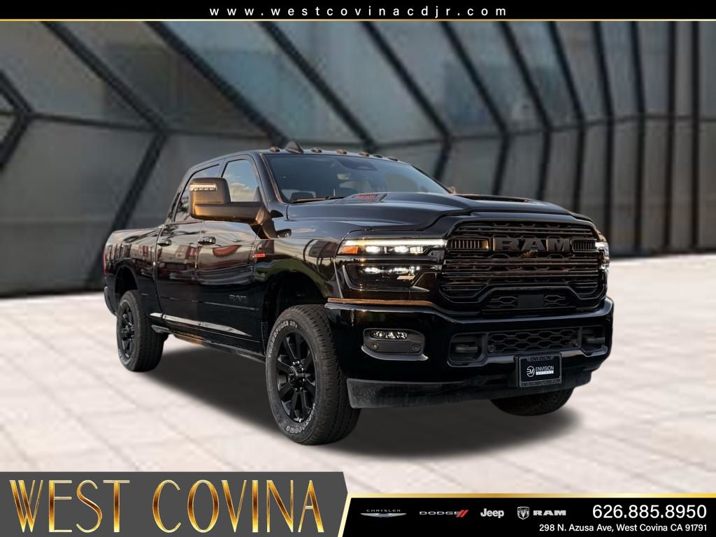 Diamond Black 2025 RAM 2500 Laramie Crew Cab 4WD Pickup Truck Four-Wheel Drive 8-Speed Automatic