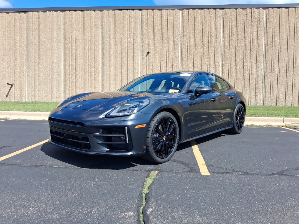 Gray (Volcano Grey Metallic) 2025 Porsche Panamera Sedan All-Wheel Drive 8-Speed Automatic