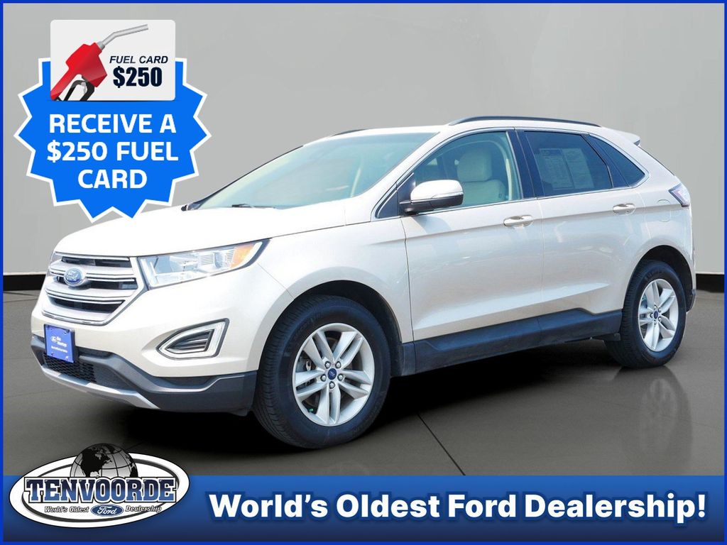 White Gold Metallic 2018 Ford Edge SUV / Crossover All-Wheel Drive 6-Speed Automatic