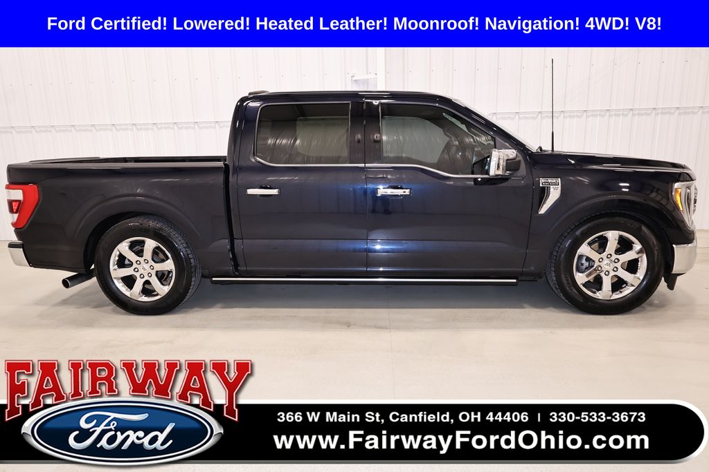 Antimatter Blue Metallic 2021 Ford F-150 King Ranch SuperCrew 4WD Pickup Truck Four-Wheel Drive Automatic