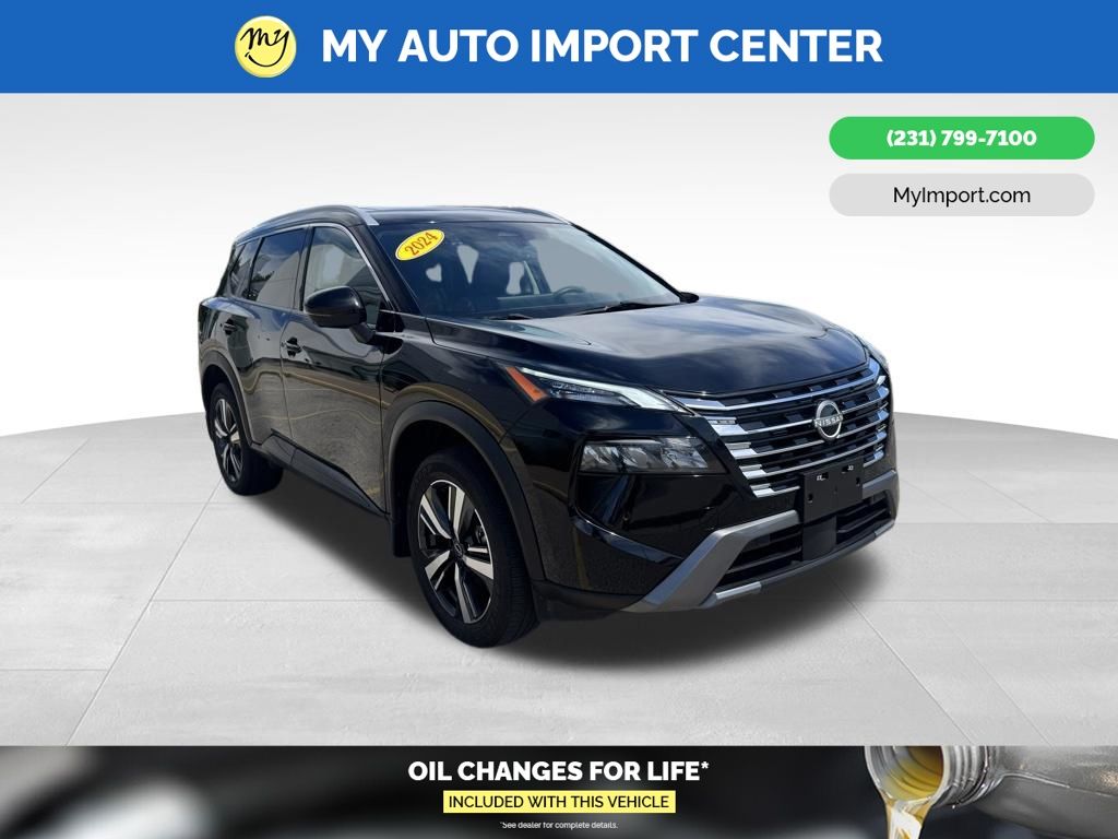 Super Black 2024 Nissan Rogue SL FWD SUV / Crossover Front-Wheel Drive Continuously Variable Transmission