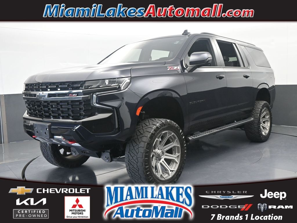 Midnight Blue Metallic 2022 Chevrolet Suburban SUV / Crossover Four-Wheel Drive 