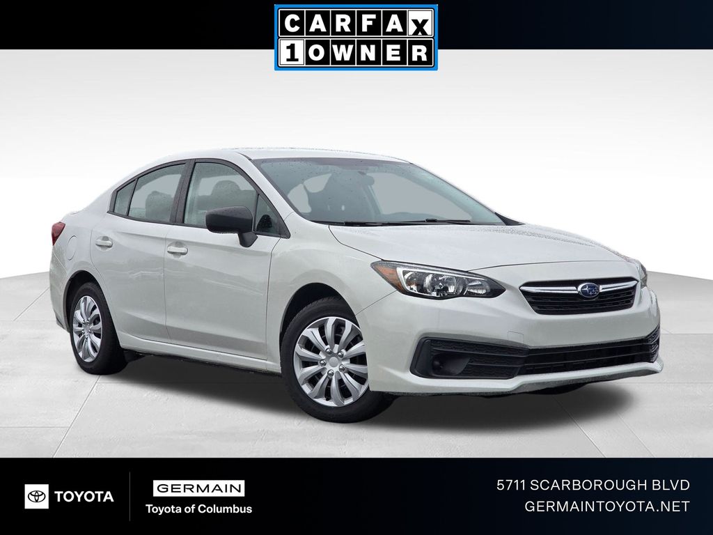 Crystal White Pearl 2022 Subaru Impreza Sedan All-Wheel Drive Continuously Variable Transmission