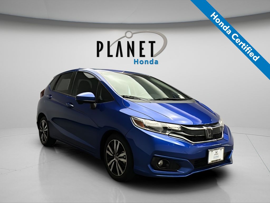 Aegean Blue Metallic 2019 Honda Fit EX FWD Hatchback Front-Wheel Drive Continuously Variable Transmission