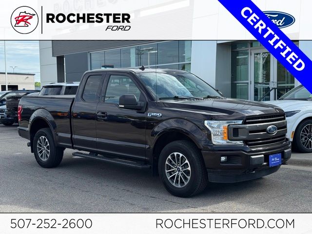 Magma Red Metallic 2018 Ford F-150 XLT SuperCab 4WD Pickup Truck Four-Wheel Drive Automatic