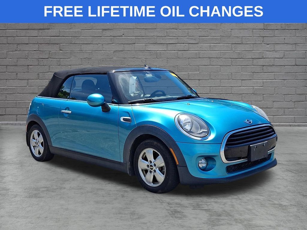 Teal (Aqua) 2017 MINI Cooper Convertible Front-Wheel Drive 7-Speed Automatic